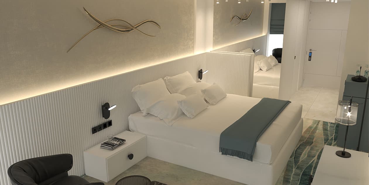 نمای اتاق خواب هتل