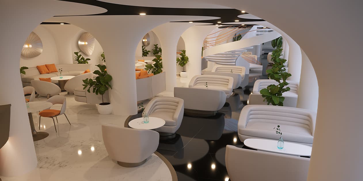 نمای کافه رستوران