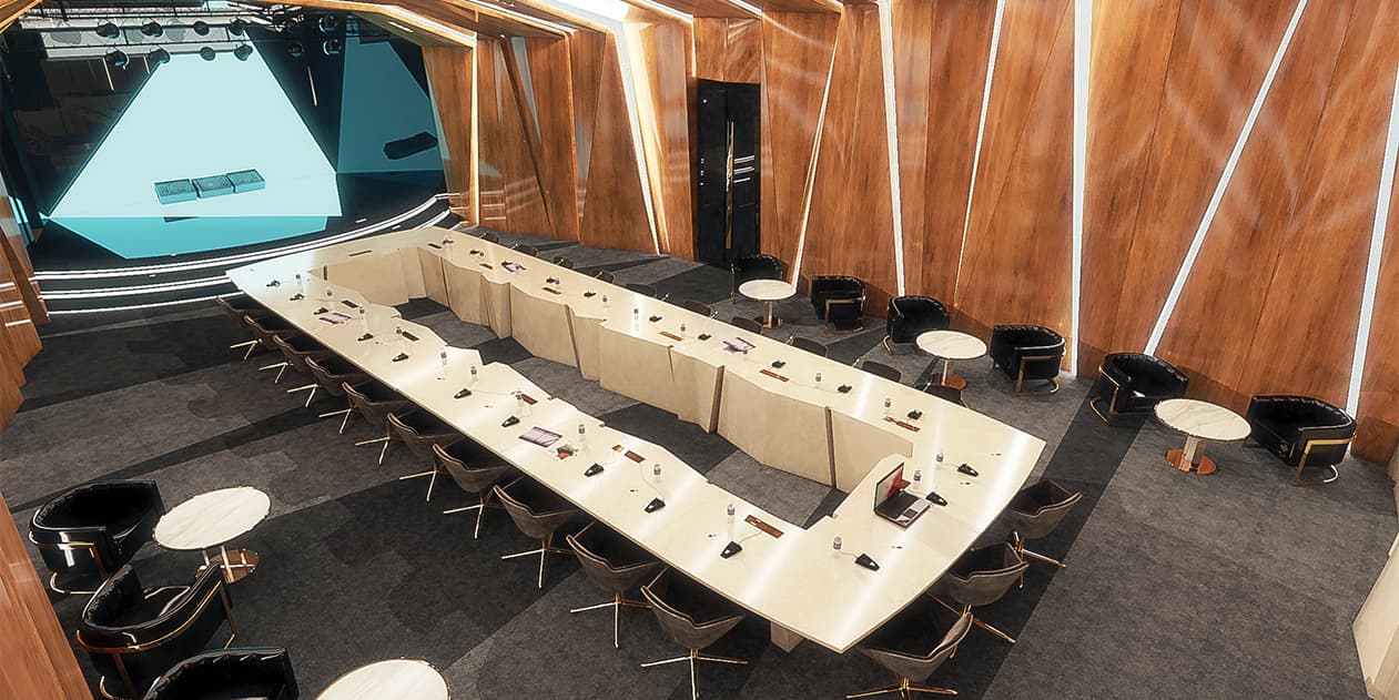 نمای سالن اجتماعات چند منظوره