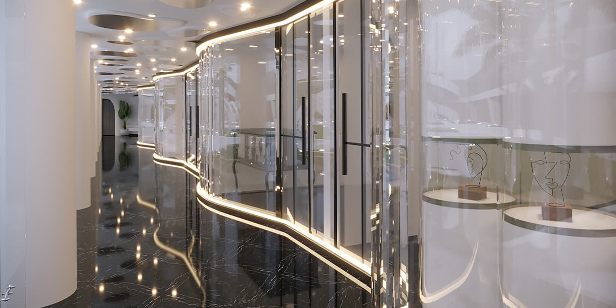 نمای واحدهای تجاری و گالری